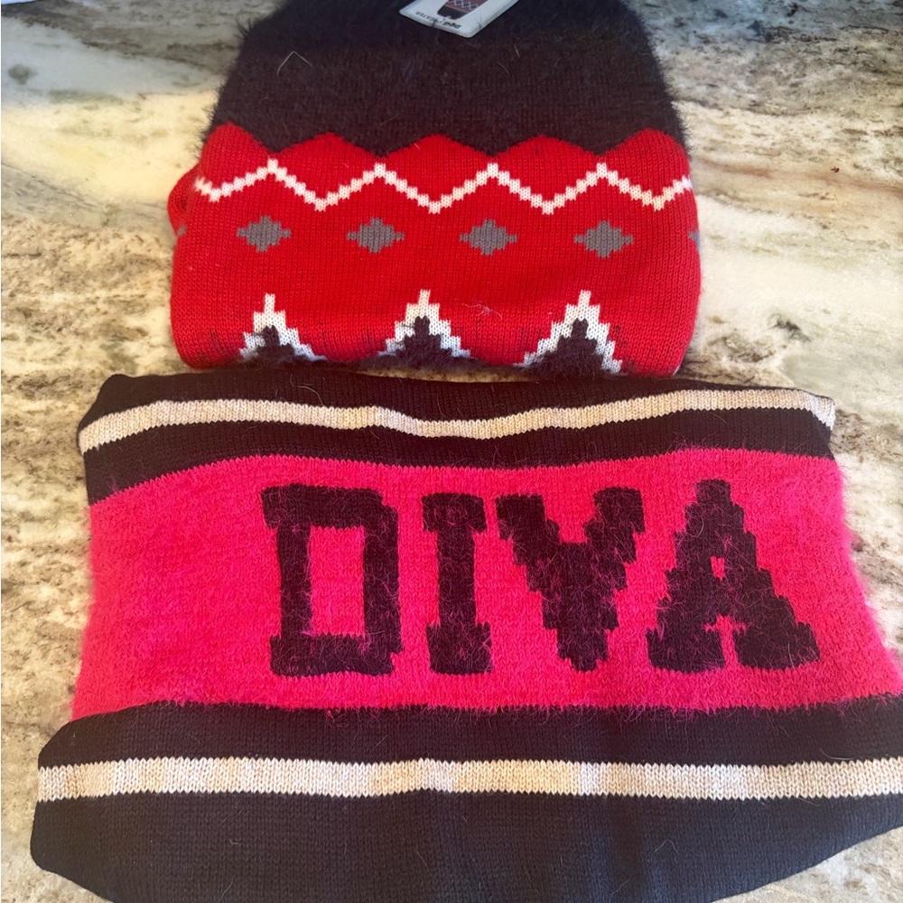 Diva Pink and Black Women's Sweater